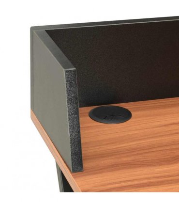 vidaXL Desk Black and Brown 80x50x84 cm