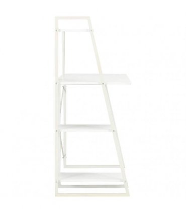 vidaXL Desk with Shelving Unit White 102x50x117 cm