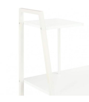 vidaXL Desk with Shelving Unit White 102x50x117 cm