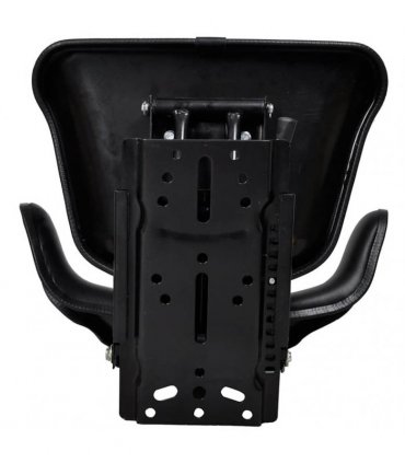 vidaXL Tractor Seat with Suspension Black