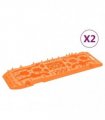 vidaXL Traction Boards 2 pcs Orange 107x31x7 cm Nylon