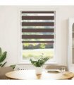 vidaXL Zebra blind 90,9x150 cm Fabric Width 86,7 cm coffee
