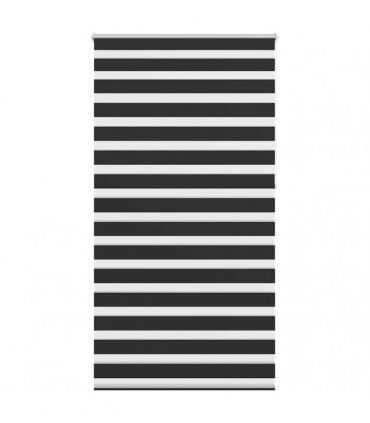vidaXL Zebra blind 120,9x230 cm Fabric Width 116,7 cm black