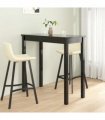vidaXL Bar Table MDF Black 115x55x107 cm