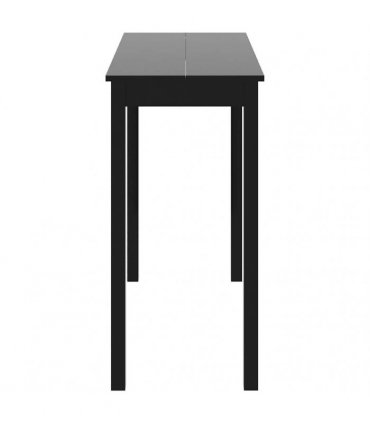 vidaXL Bar Table MDF Black 115x55x107 cm