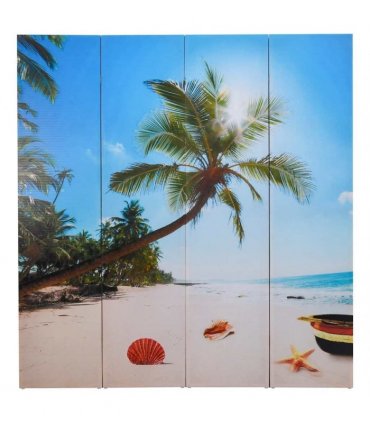 vidaXL Folding Room Divider 160x170 cm Beach