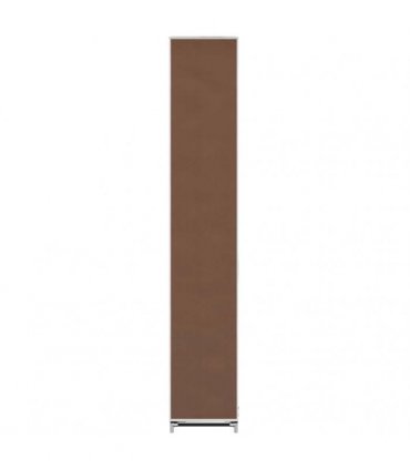 vidaXL Fabric Shoe Cabinet with Cover 57 x 29 x 162 cm Brown