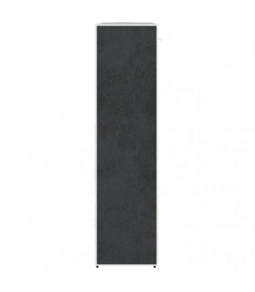 vidaXL Fabric Wardrobe with Compartments and Rods 45x150x176 cm Black