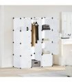 vidaXL Modular Cabinet with 9 Compartments 109x36,5x143 cm White