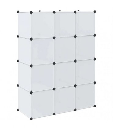 vidaXL Modular Cabinet with 9 Compartments 109x36,5x143 cm White