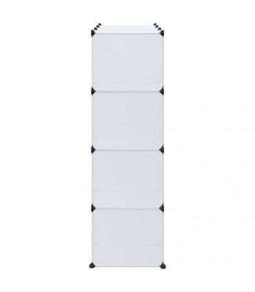 vidaXL Modular Cabinet with 9 Compartments 109x36,5x143 cm White