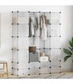 vidaXL Modular Cabinet with 18 Compartments White 37 x 146 x 180,5 cm