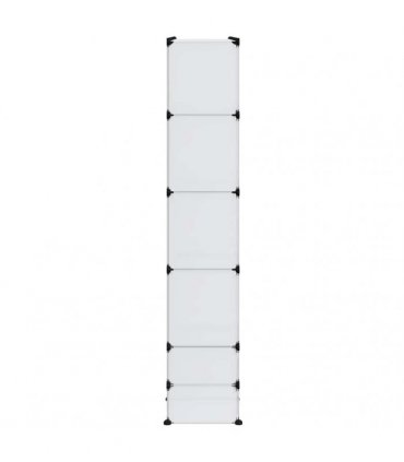 vidaXL Modular Cabinet with 18 Compartments White 37 x 146 x 180,5 cm