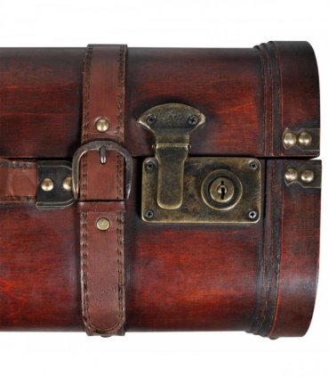 vidaXL Wooden Treasure Chest 2 pcs Vintage Brown