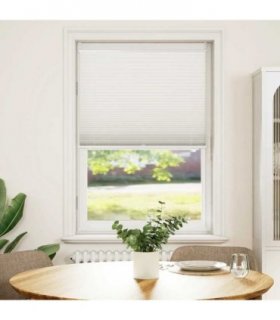 vidaXL Plisse Blind 70x100cm White Pleated Blind