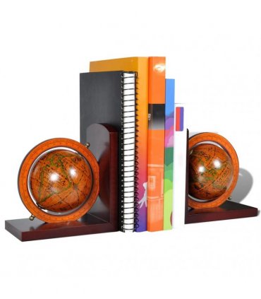 vidaXL Bookend Globe 2 pcs