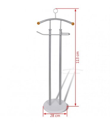 vidaXL Valet Stand Coat Shirt Organizer Metal Frame
