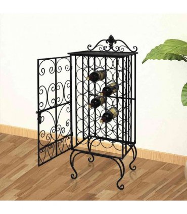 vidaXL Wine Rack for 28 Bottles Metal