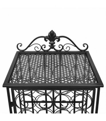 vidaXL Wine Rack for 28 Bottles Metal