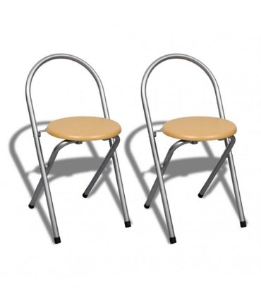 vidaXL Foldable Breakfast Bar Set with 2 Chairs