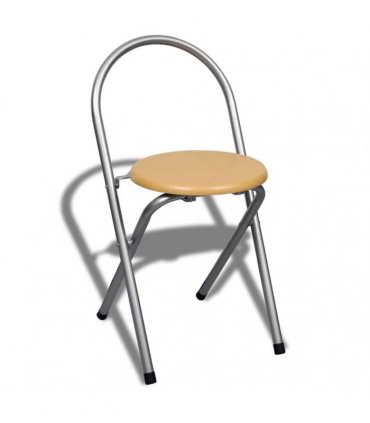 vidaXL Foldable Breakfast Bar Set with 2 Chairs