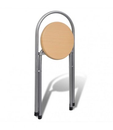 vidaXL Foldable Breakfast Bar Set with 2 Chairs