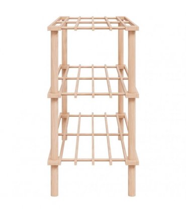vidaXL 3-Tier Shoe Racks 2 pcs Solid Fir Wood