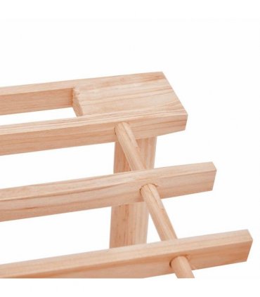 vidaXL 3-Tier Shoe Racks 2 pcs Solid Fir Wood