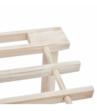 vidaXL 4-Tier Shoe Racks 2 pcs Solid Fir Wood