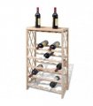 vidaXL Wine Rack for 25 Bottles Solid Fir Wood