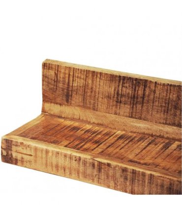 vidaXL Display Shelf 2 pcs Solid Wood Wall-Mounted