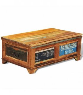 vidaXL Coffee Table with Storage Vintage Reclaimed Wood