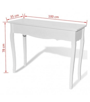 vidaXL Dressing Console Table White