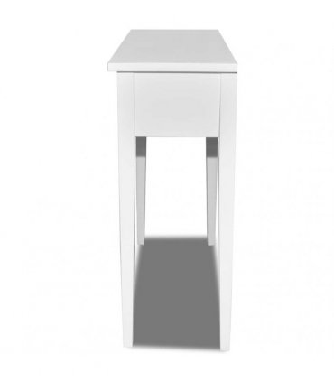 vidaXL Dressing Console Table with Two Drawers White