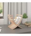 vidaXL Wooden Magazine Rack Floor Standing Natural