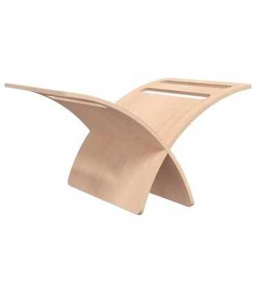 vidaXL Wooden Magazine Rack Floor Standing Natural