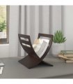 vidaXL Wooden Magazine Rack Floor Standing Brown