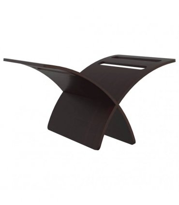 vidaXL Wooden Magazine Rack Floor Standing Brown