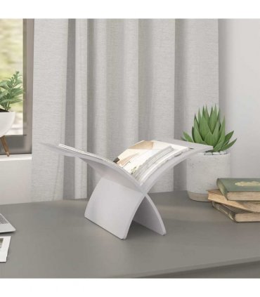 vidaXL Wooden Magazine Rack Floor Standing White