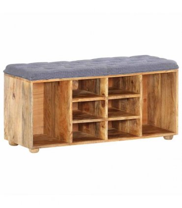 vidaXL Hall Bench 100x35x47 cm Solid Mango Wood