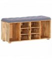 vidaXL Hall Bench 100x35x47 cm Solid Mango Wood