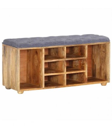vidaXL Hall Bench 100x35x47 cm Solid Mango Wood