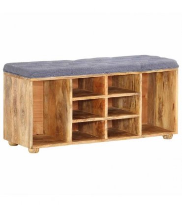 vidaXL Hall Bench 100x35x47 cm Solid Mango Wood
