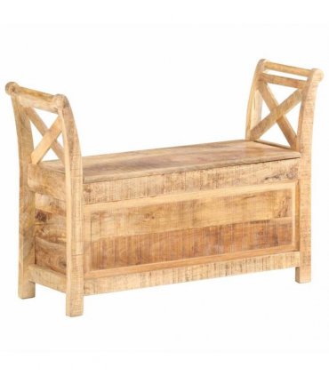 vidaXL Hall Bench 103x33x72 cm Solid Mango Wood