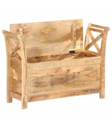 vidaXL Hall Bench 103x33x72 cm Solid Mango Wood