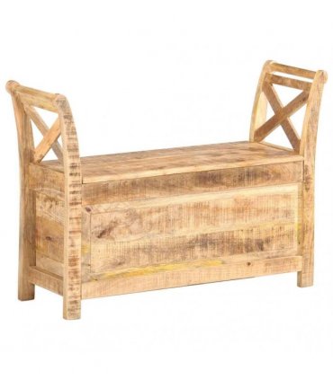 vidaXL Hall Bench 103x33x72 cm Solid Mango Wood