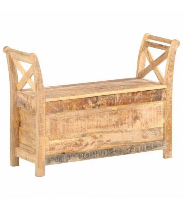 vidaXL Hall Bench 103x33x72 cm Solid Mango Wood
