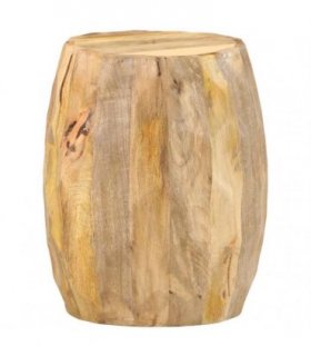 vidaXL Drum Stool Solid Mango Wood