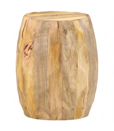 vidaXL Drum Stool Solid Mango Wood