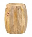 vidaXL Drum Stool Solid Mango Wood
